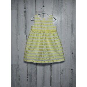 Gymboree Dressed Up Yellow Striped Baby Dress size 2T